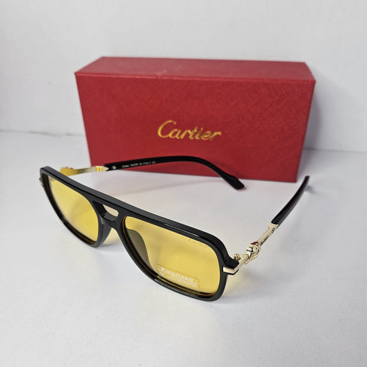 CARTIER Radiant Honey Retro-Inspired Sunglasses