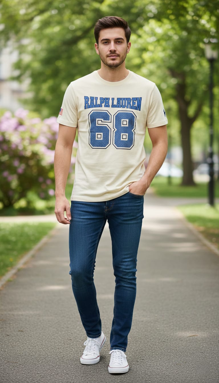 RALPH LAUREN Amber Glow Vintage Fit Short Sleeve T-Shirt