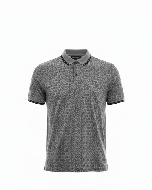 MICHAEL KORS Stormy Ash Luxe Fit Short Sleeve Piqué Polo Shirt