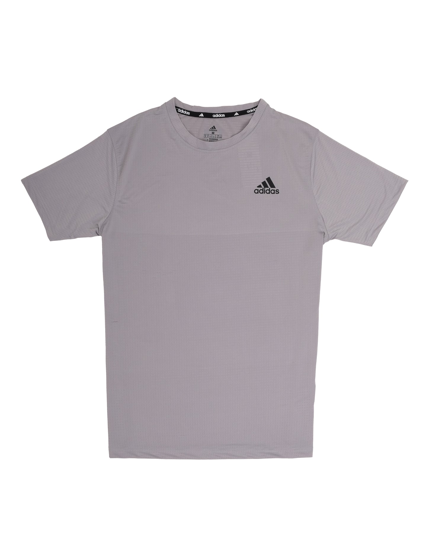 ADIDAS Light Grey D4T Performance Short Sleeve Sports T-shirt