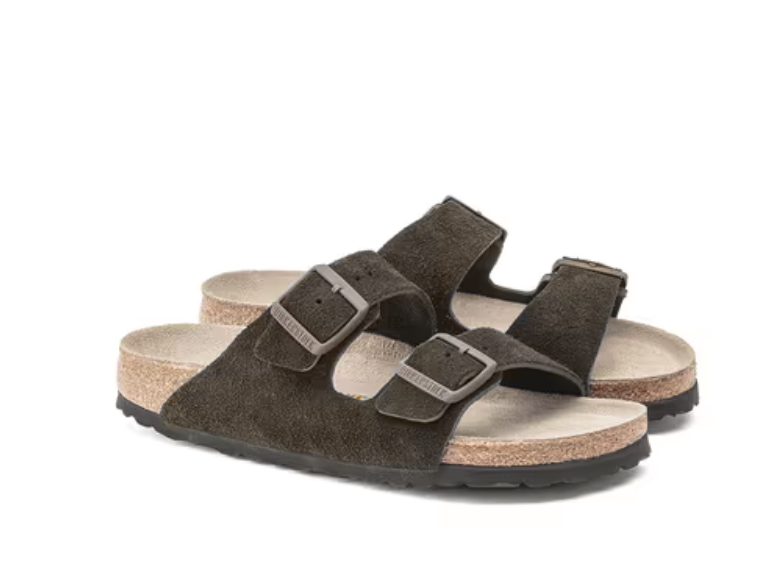 BIRKENSTOCK Enchanted Earthy Slim Fit Suede Sandals